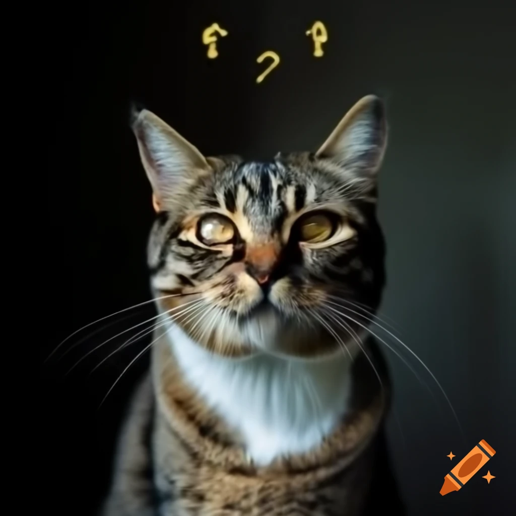 Cat in a somber setting, reflecting emotions