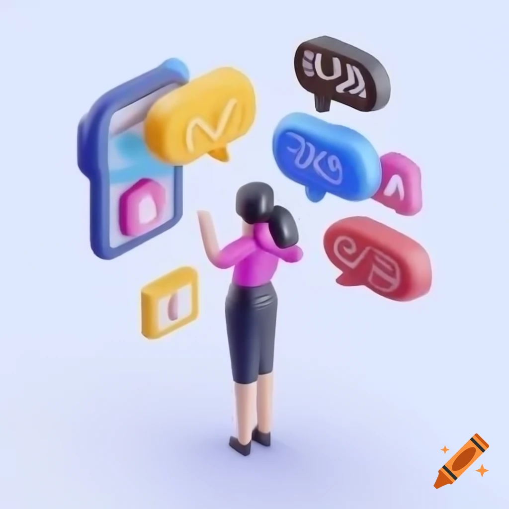 3D hand drawn art style depicting brainstorming concept