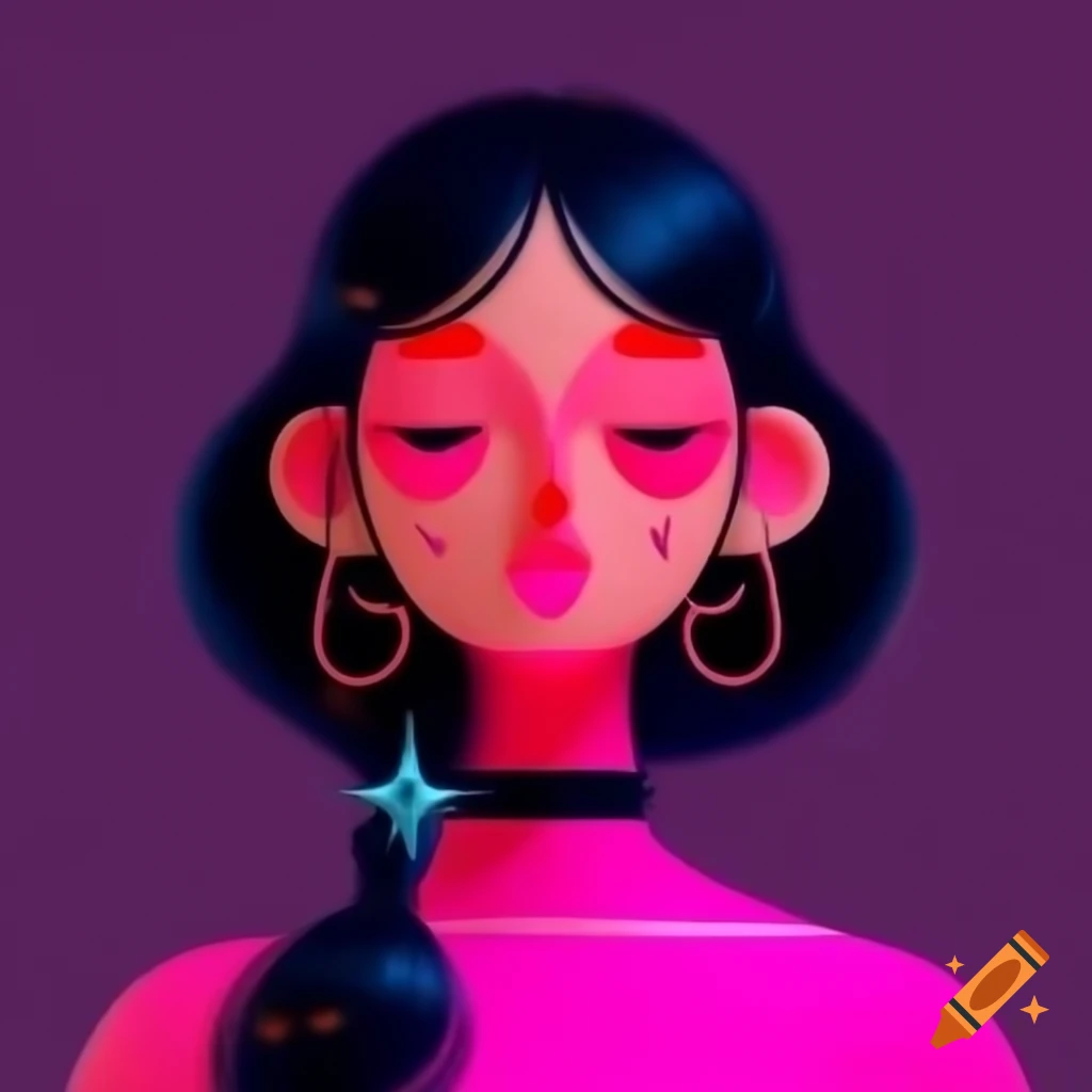 Premium NFT artwork featuring female influencers for digital media