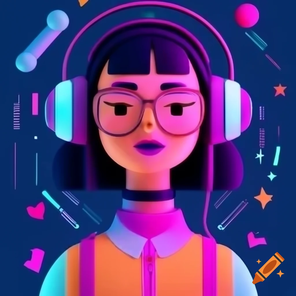 Premium NFT artwork featuring female influencers for digital media