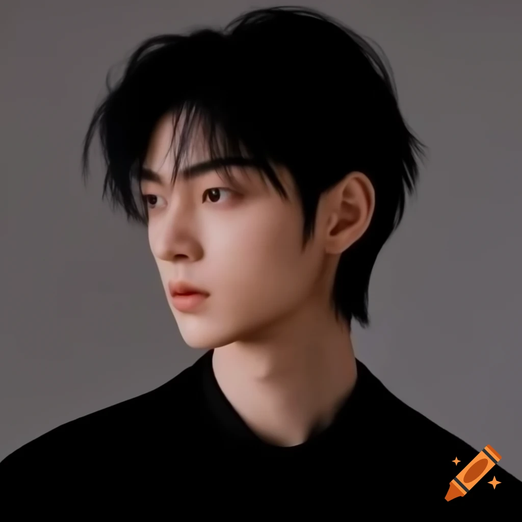 Handsome young Asian male portrait