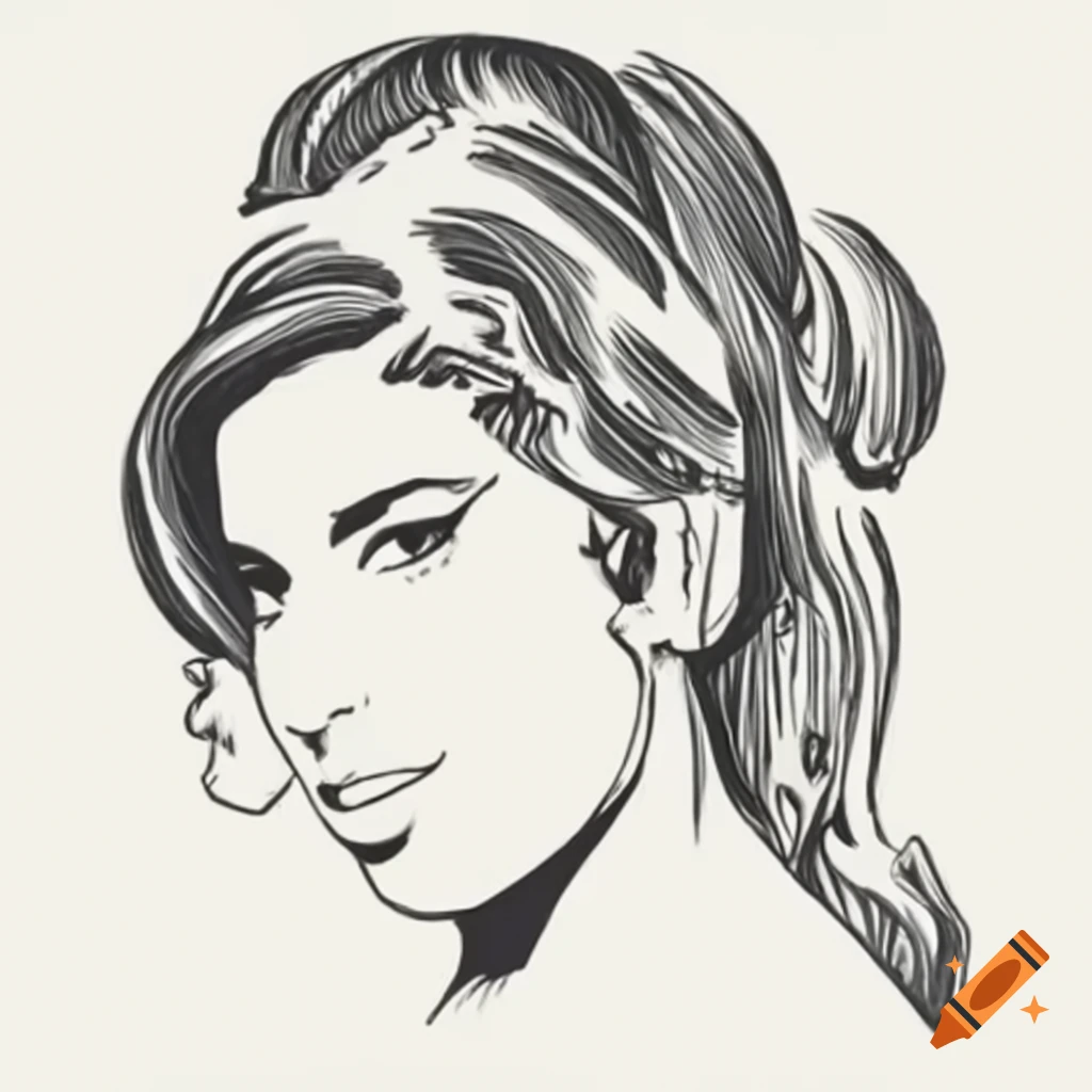 Cubism expressionism artwork inspired by Amy Winehouse