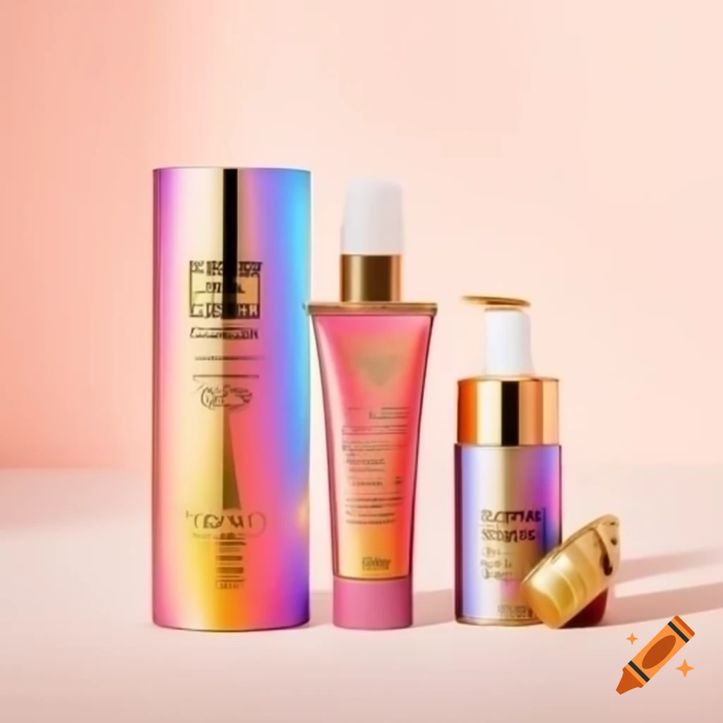 High-end at-home waxing kit in holographic packaging