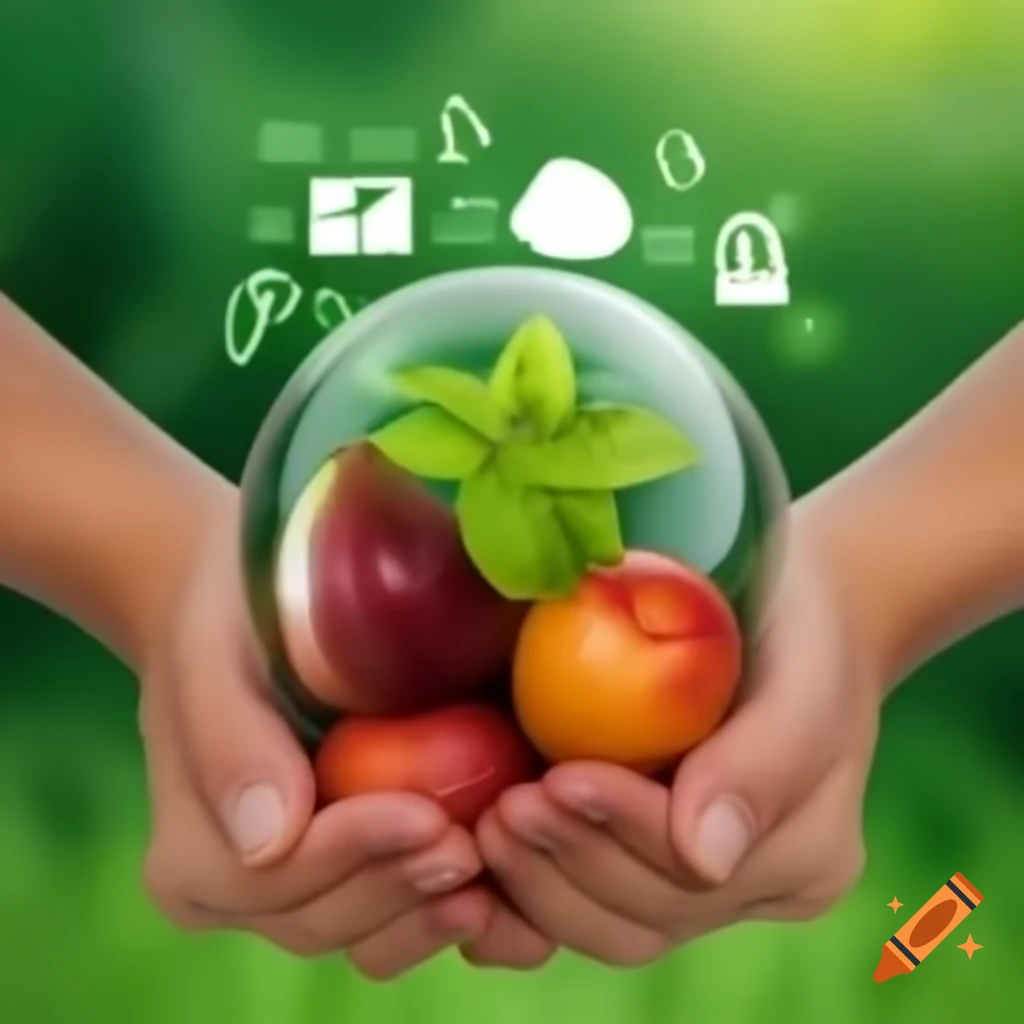 Motivating image combining fruit and sports for website overlay