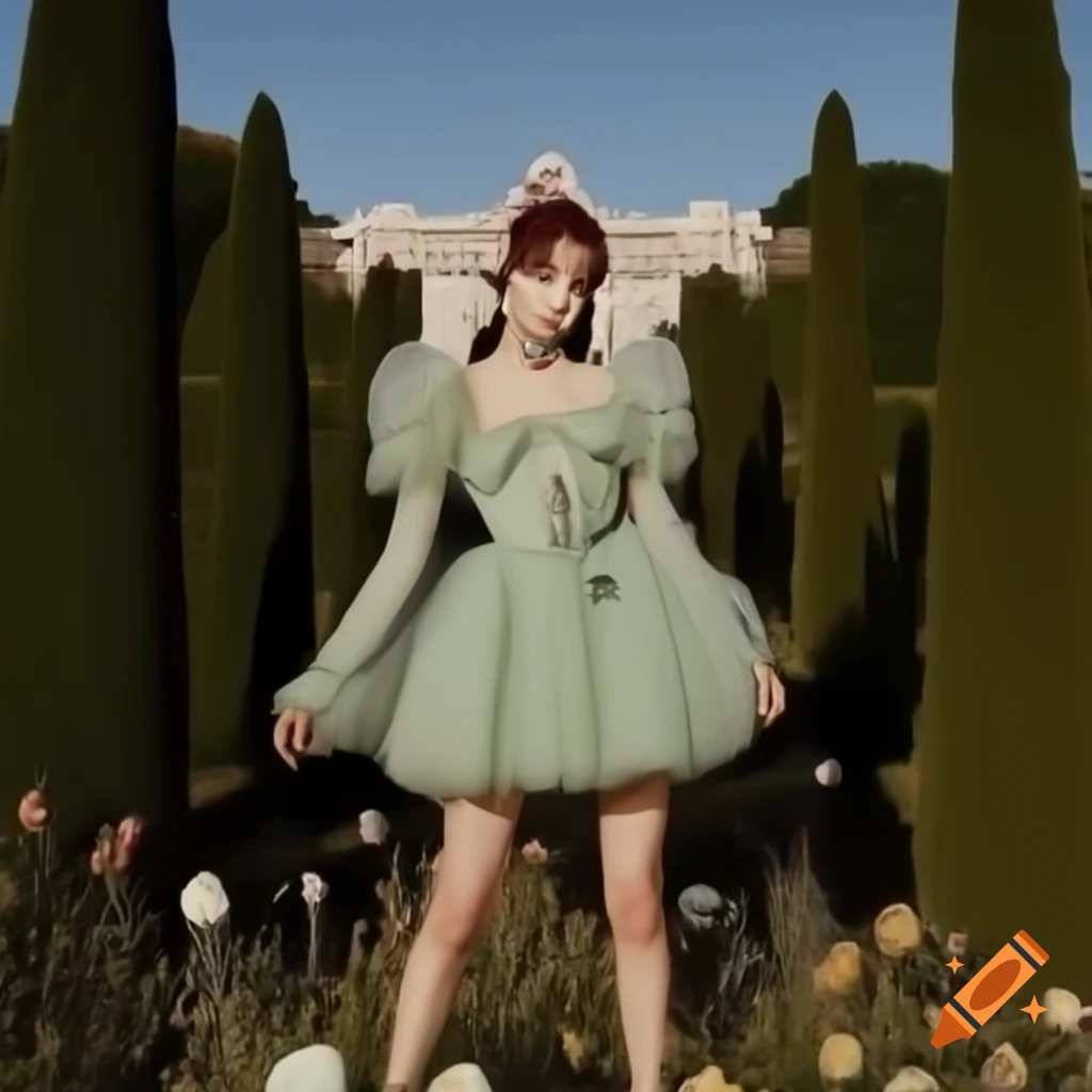 jihyo green dress Hyperrealistic portrait of from TWICE in sage-green mini with detailed accessories on Craiyon women's new years eve outfits