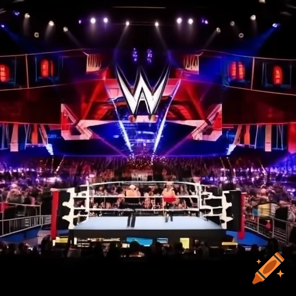 Wrestling stage setup for matches