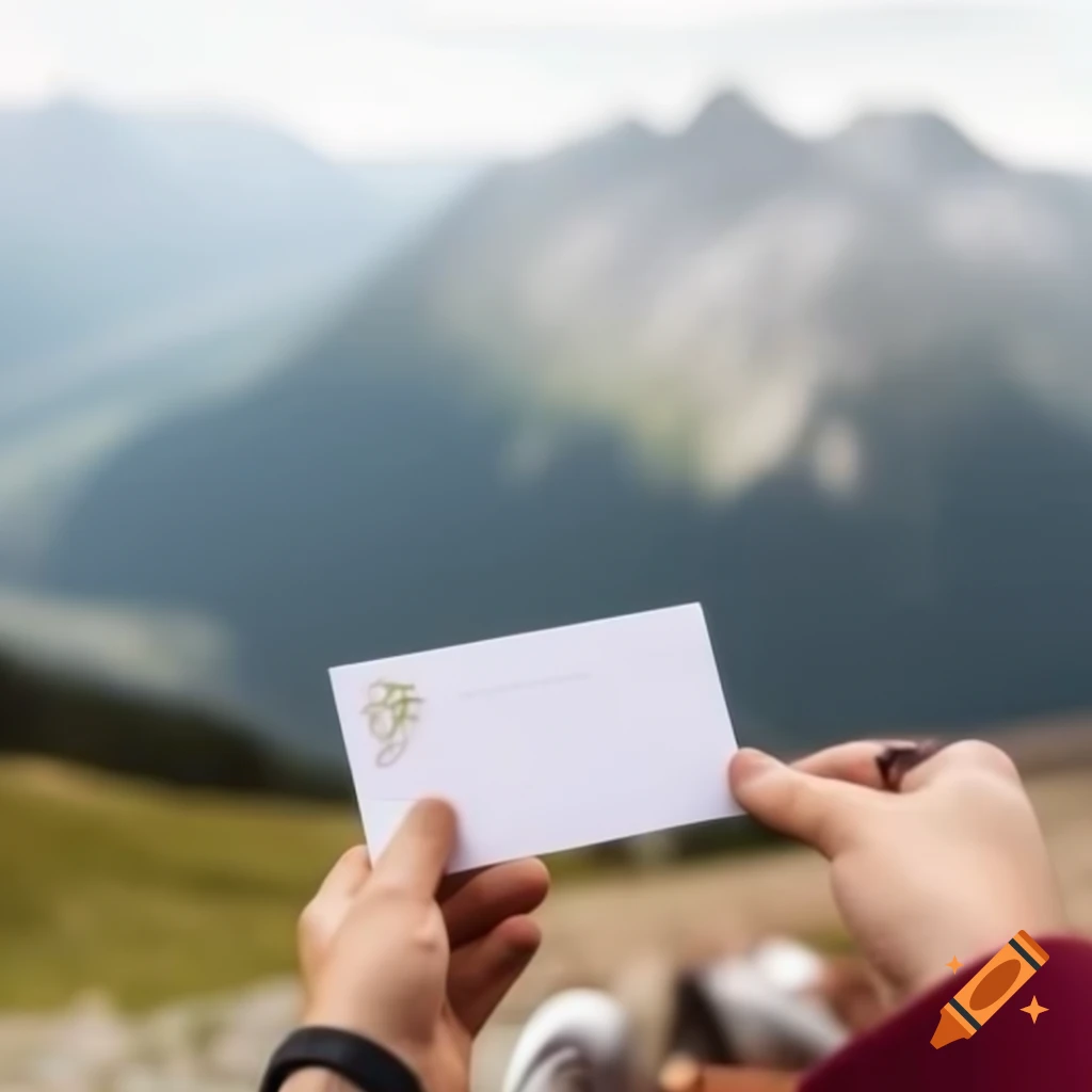 Gift card design for wellness weekend at mountain hotel