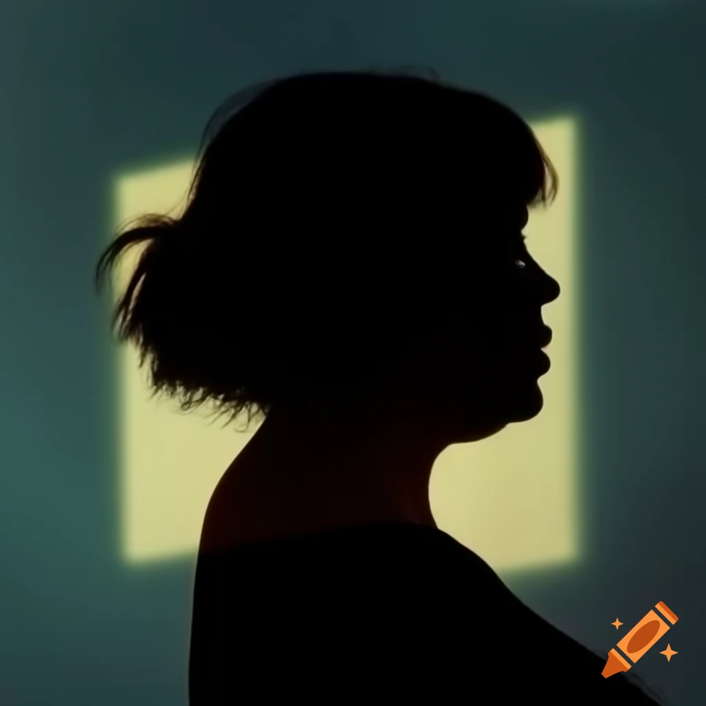 Silhouettes showing progression of weight gain in a woman