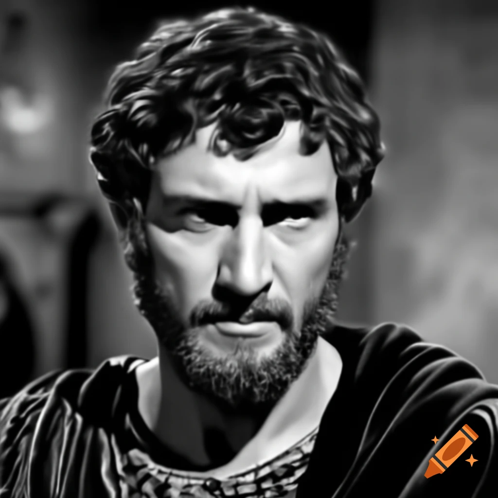 Hadrian movie poster featuring historical elements