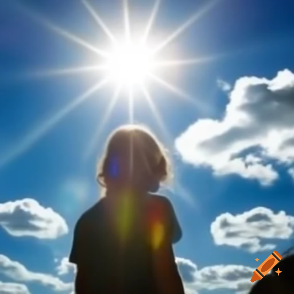 Bright sunlight illuminating surroundings