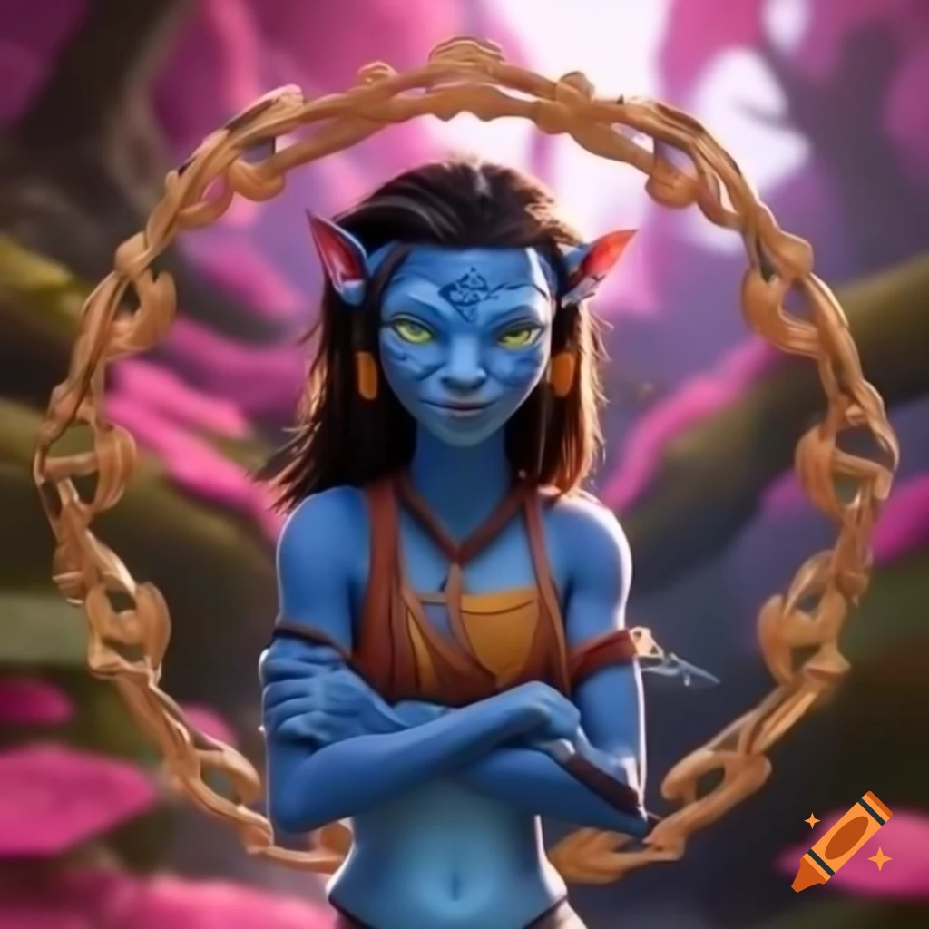 Avatar encouraging movement and empowerment with a motivational message