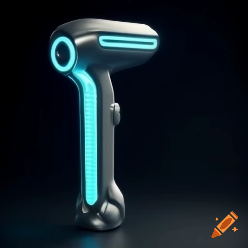 Futuristic handheld 3D scanner design