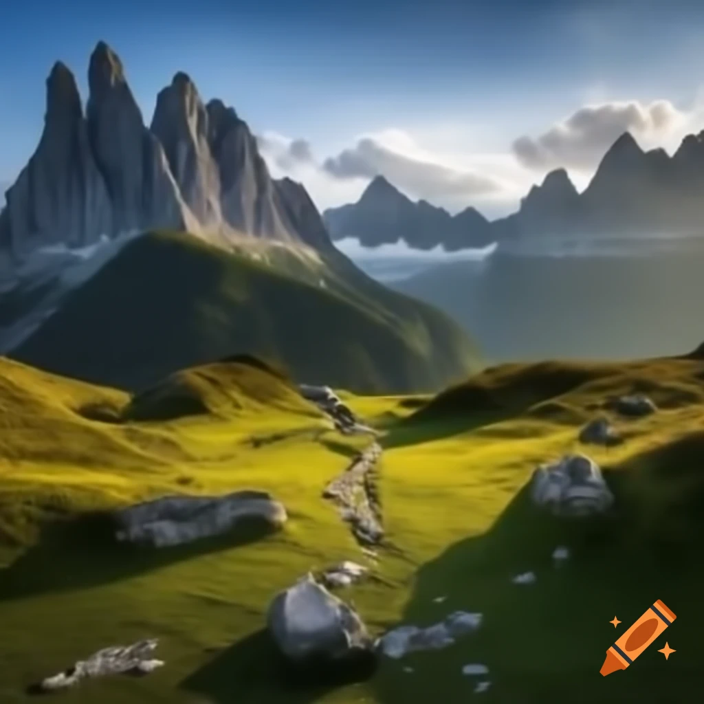 Eroding Alps showcasing their geological changes