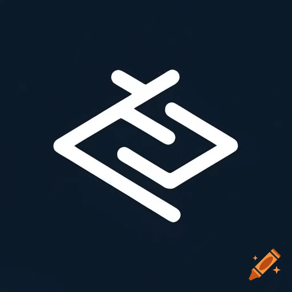 Minimalistic dark theme logo for the LocAdd app, stylish design