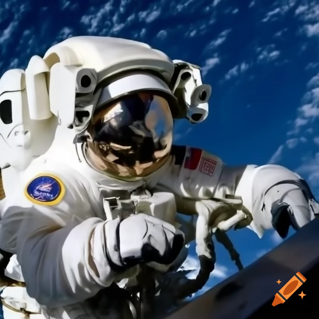 Astronaut untethered and drifting in space