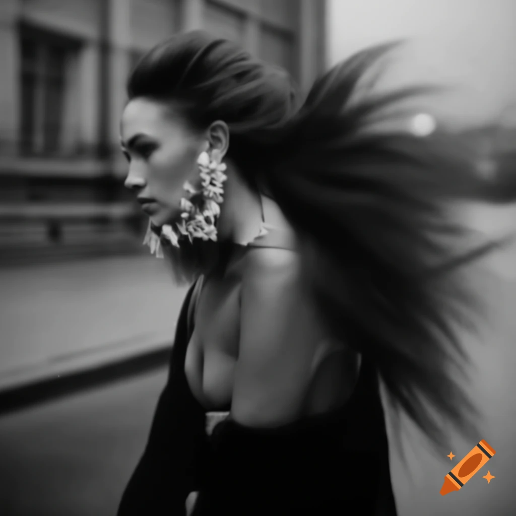 Gorgeous Russian women in street style attire posing with ponytail hairstyles