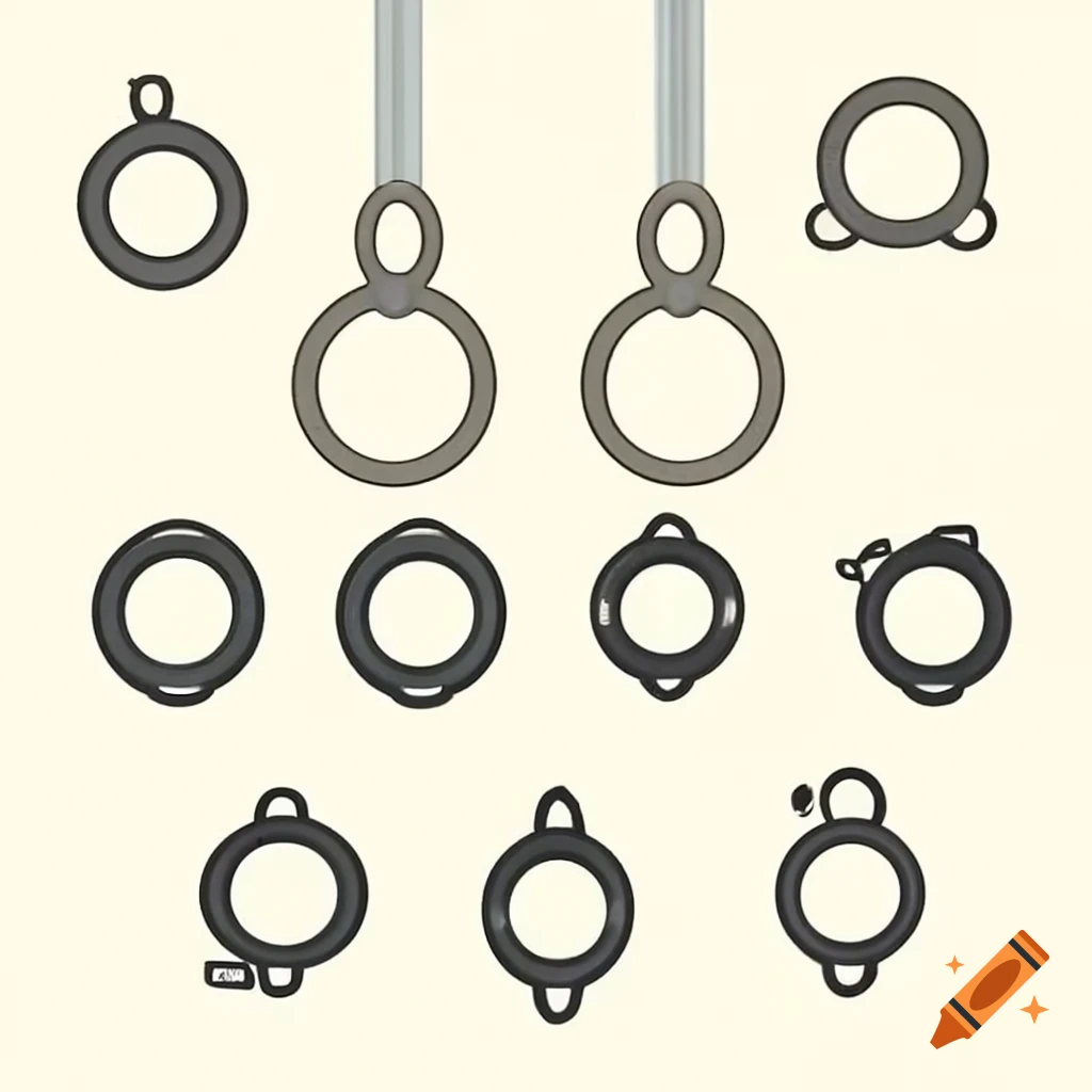 Suspension rings used for fitness training and exercise