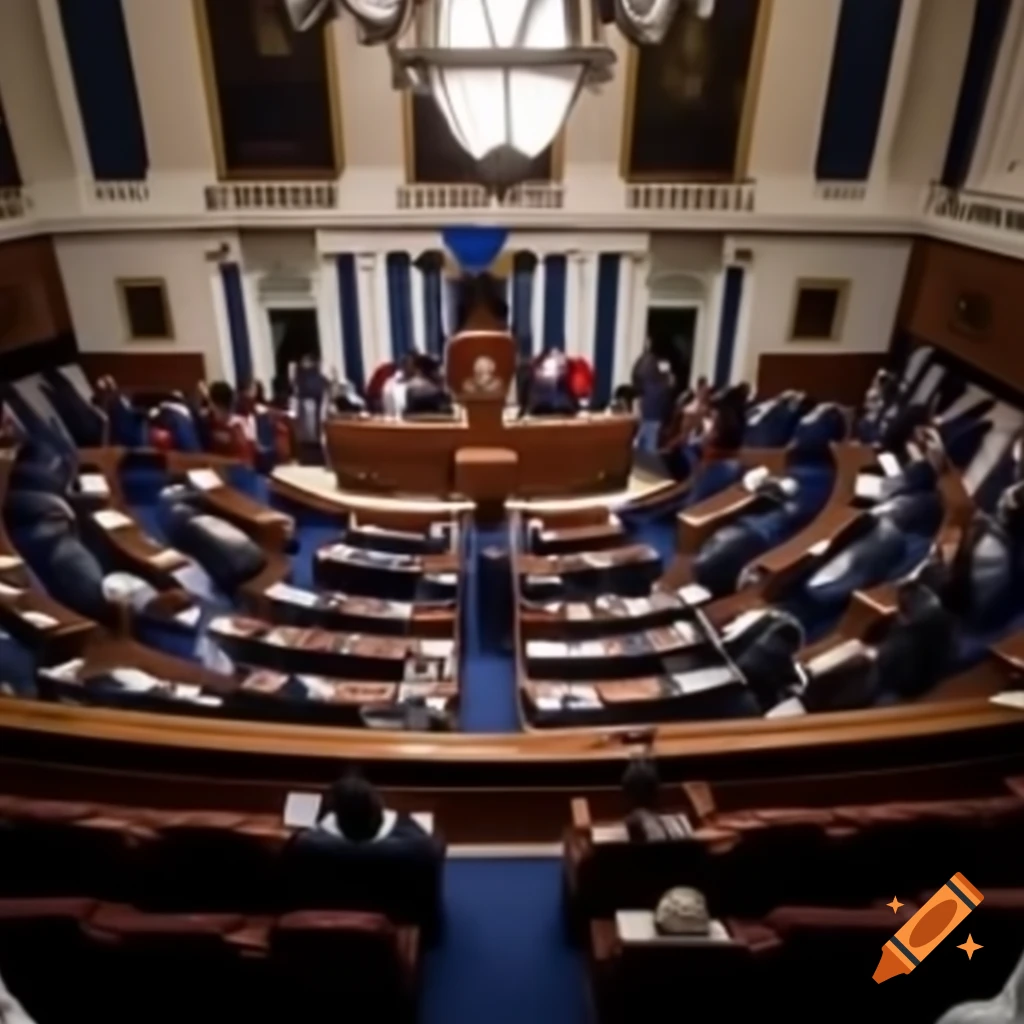 House of Representatives in a formal setting