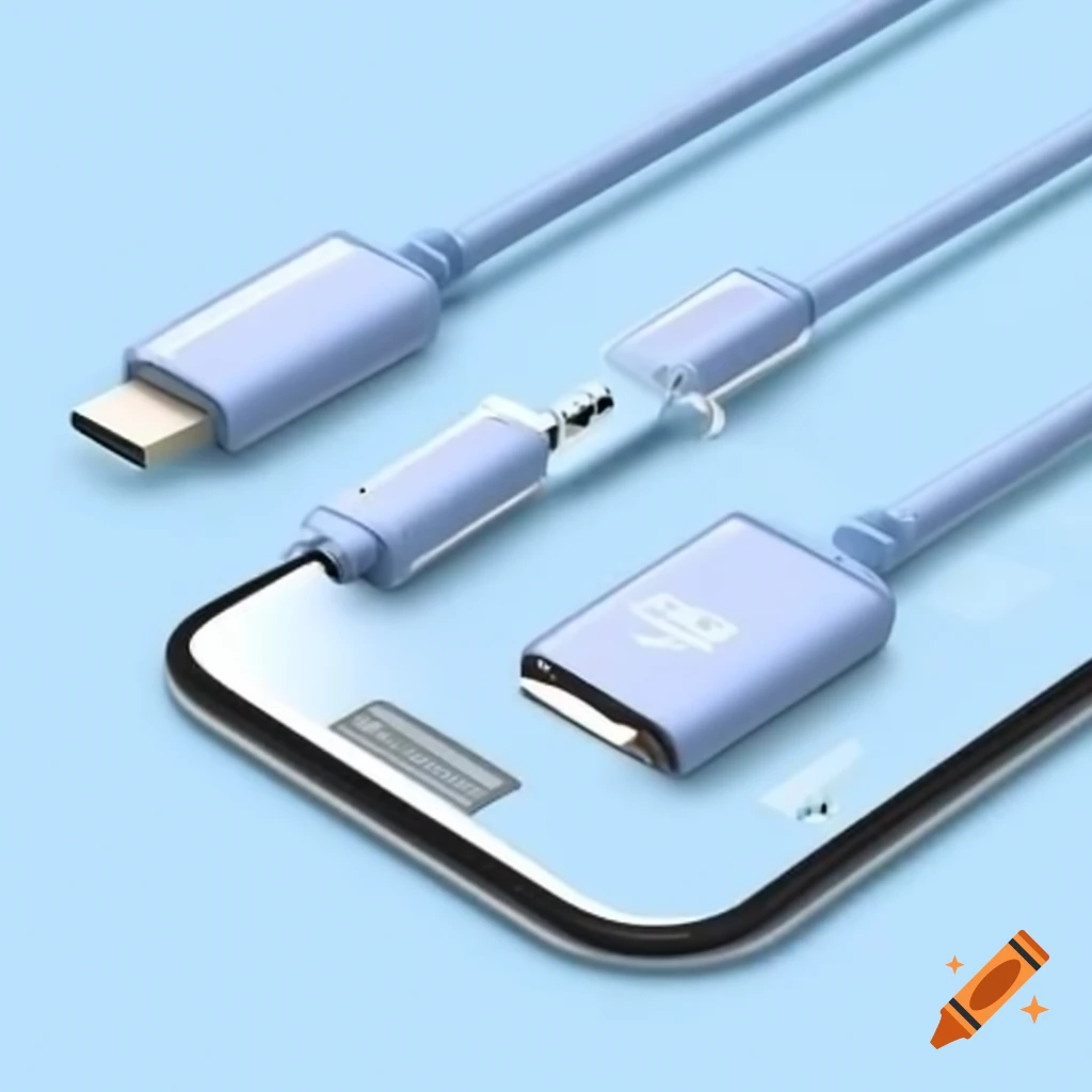 Banner for online store featuring phone cable with USB C, micro USB, and IOS connectors