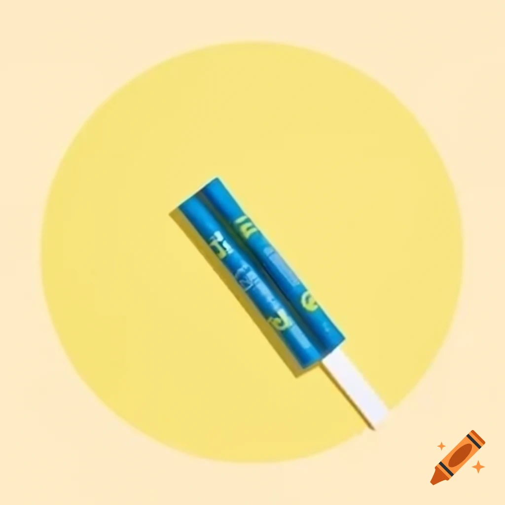 Watercolor illustration of adhesive product on light yellow background
