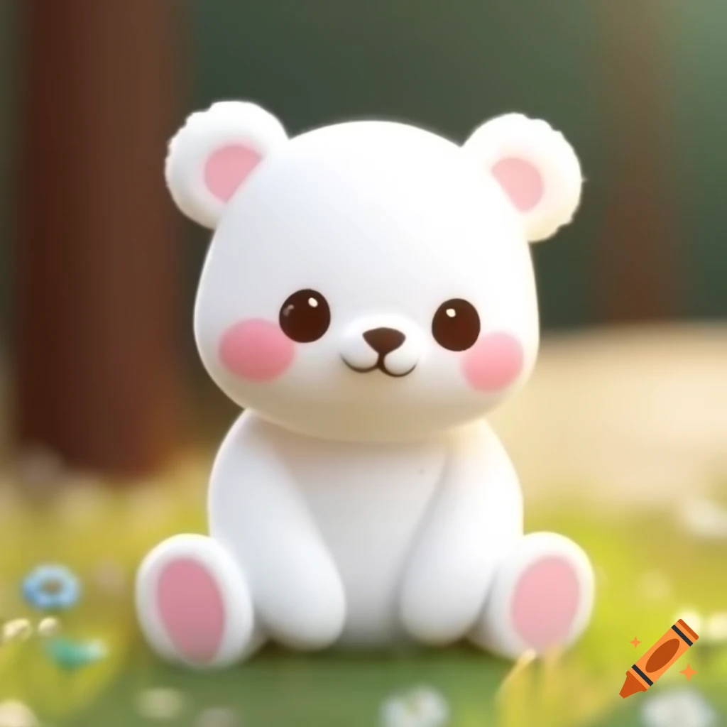 Cute white bear