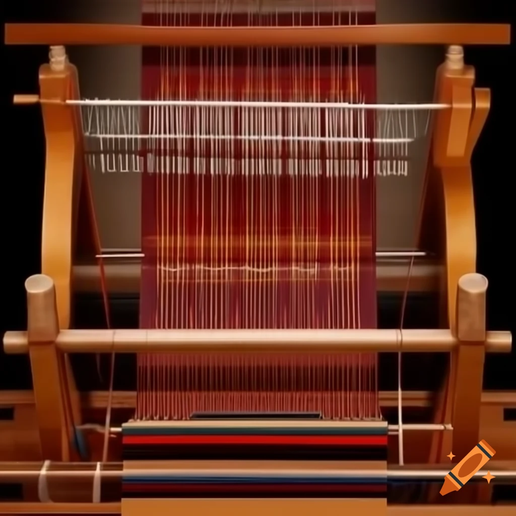 Traditional Indian loom art showcasing intricate patterns