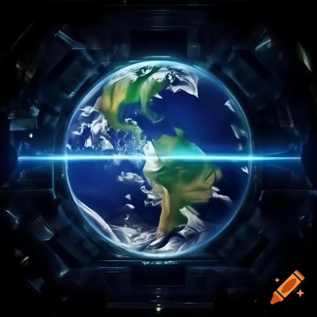 Futuristic world with AI robots integrated into daily life