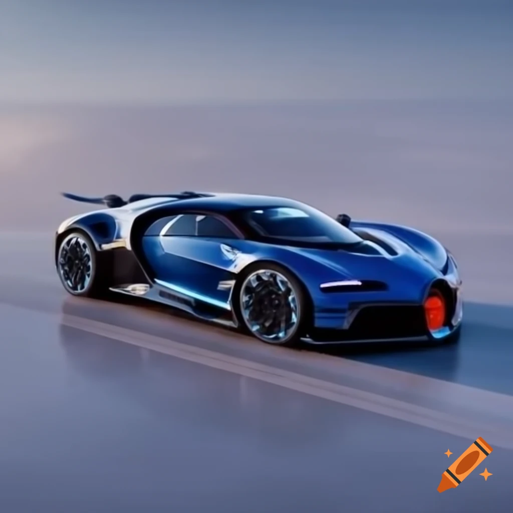 Hyperfuturistic Bugatti flying hyperjet designed as a capsule