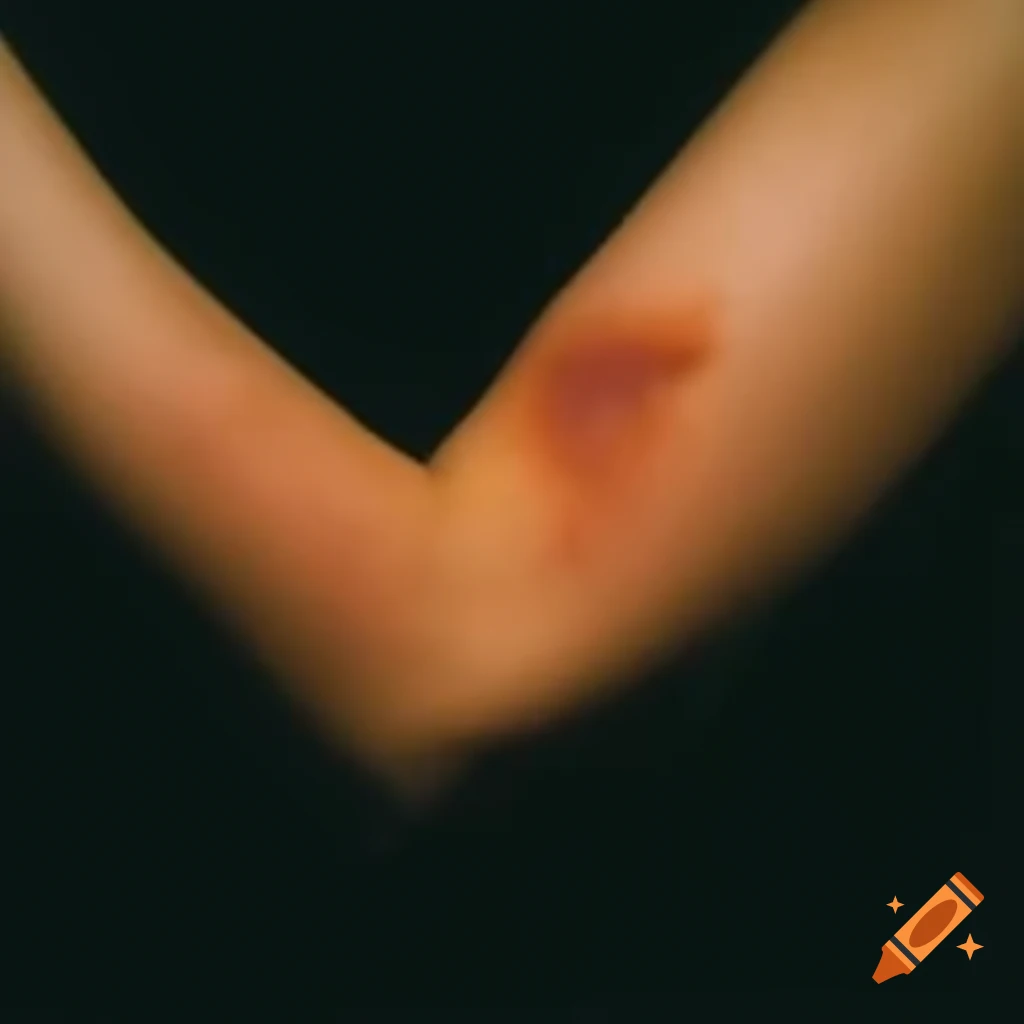 Arm with a minor bruise