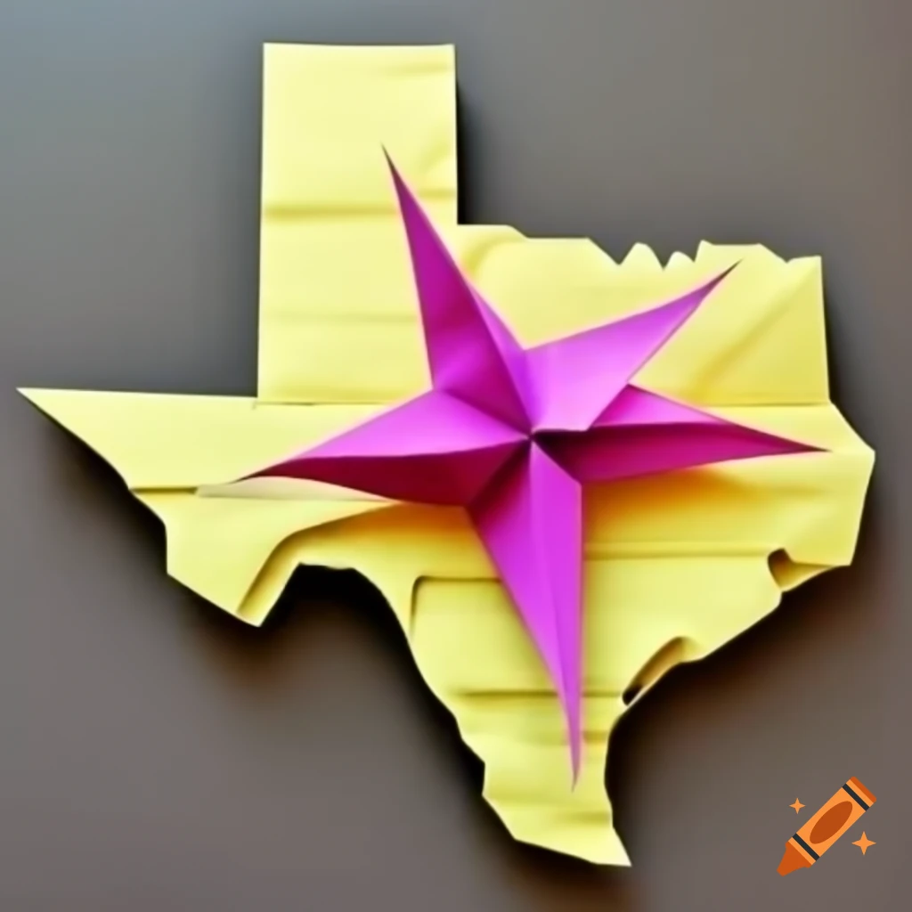 Origami art inspired by Texas