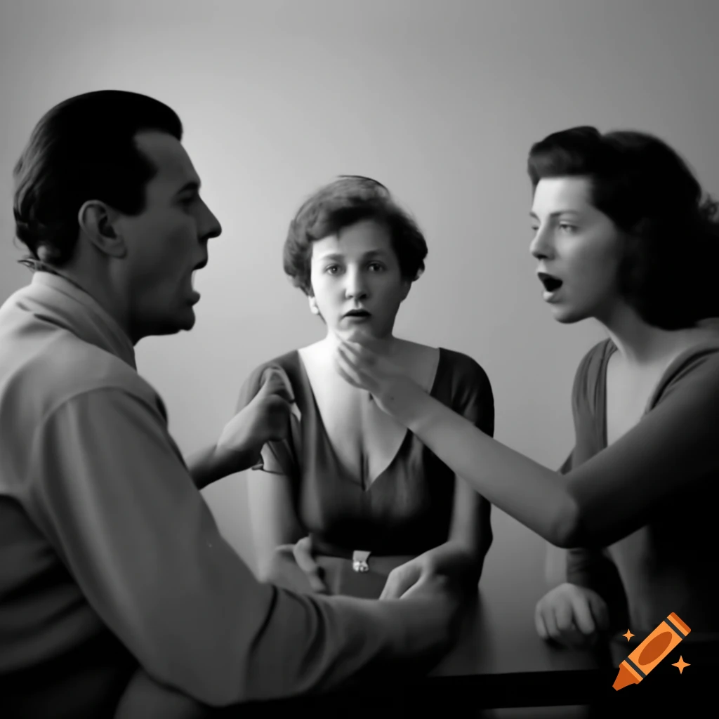 Husband and wife having an argument