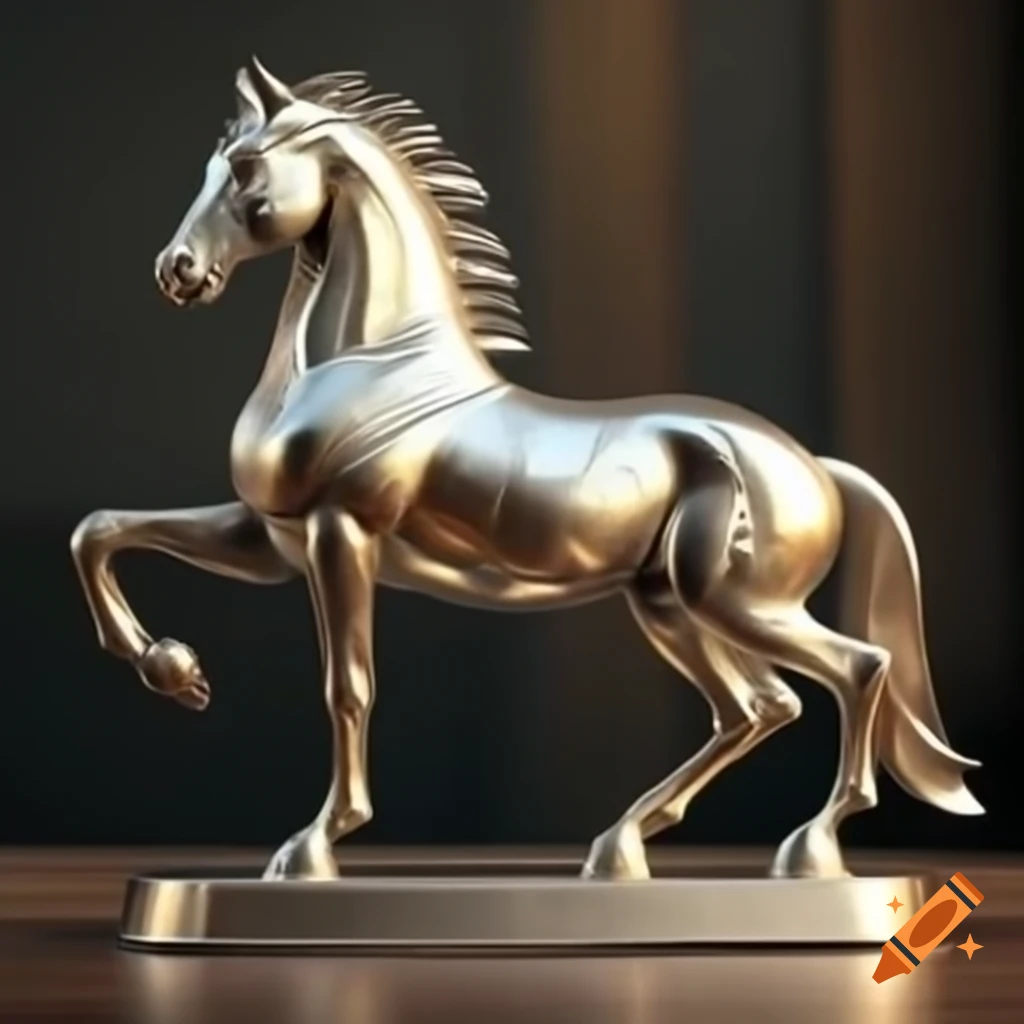 Engraved art deco horse design