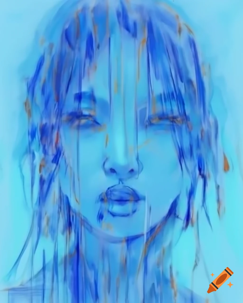 Abstract representation of blues art