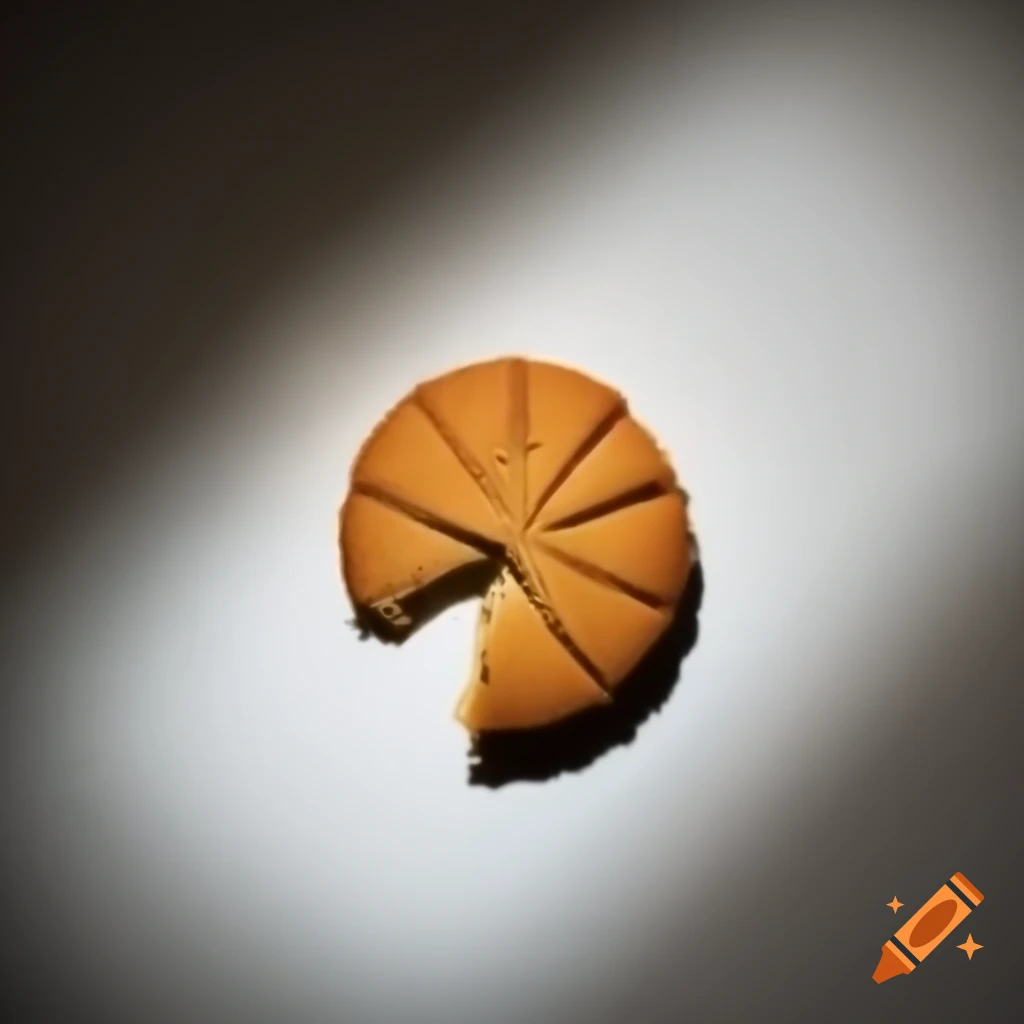 Top-down view of Ma'amoul cookie with intricate design on white background