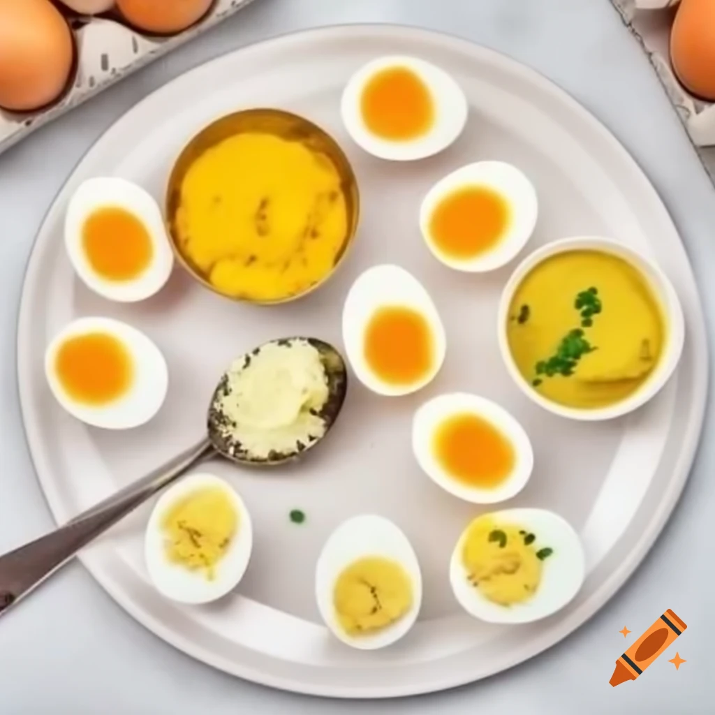 High-protein Indian food ingredients like paneer cubes and boiled eggs on a plate