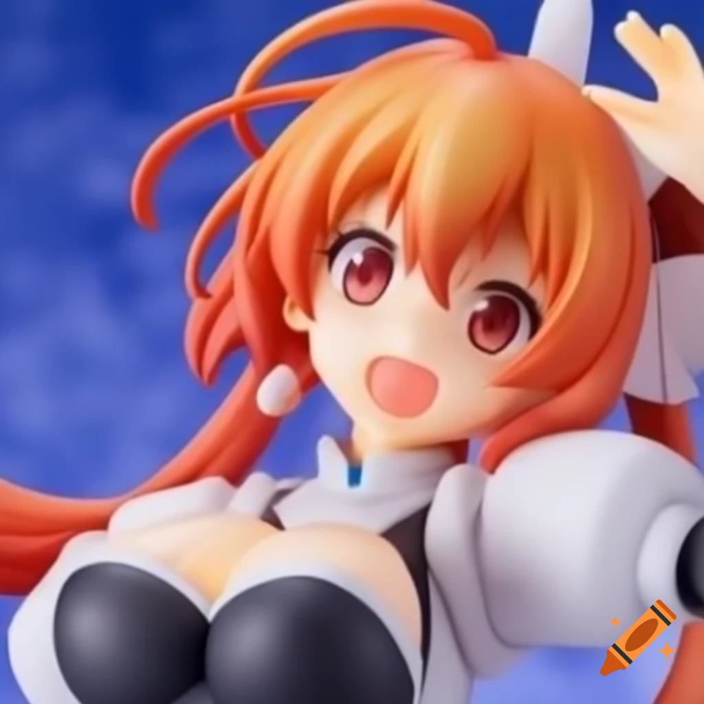 Close-up of anime waifu figure